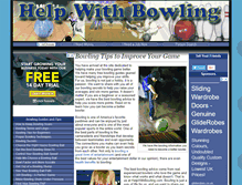 Tablet Screenshot of helpwithbowling.com